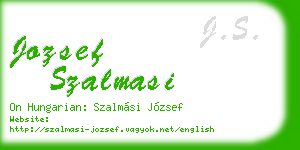 jozsef szalmasi business card