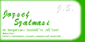 jozsef szalmasi business card